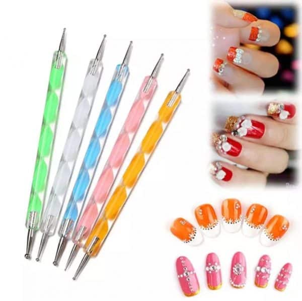 DIY Nail Art techniques 2024: What You Can Do With Nail Dotting Tool |  Floral nail designs, Pretty nail art designs, Flower nails