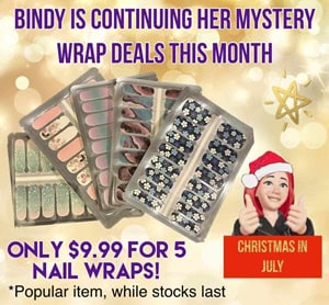 Bindy's Mystery Nail Polish Wraps 5 Pack