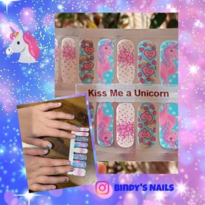 Bindy's Kiss Me a Unicorn Nail Polish Wrap