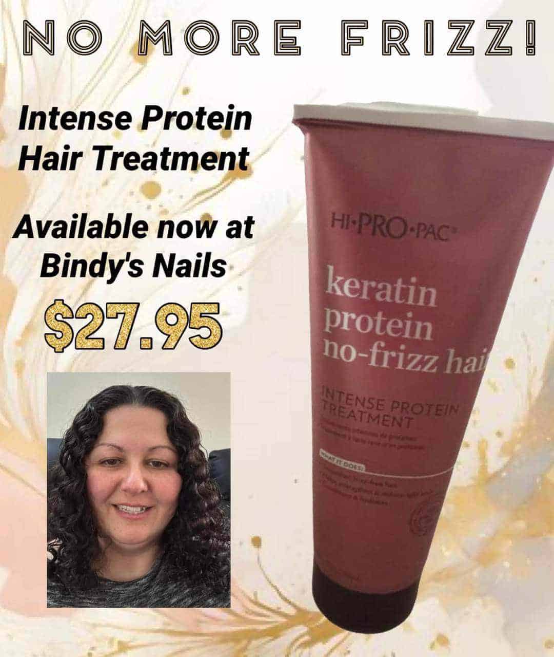 Bindy's Hi-Pro-Pac Keratin Protein No Frizz Hair Intense Treatment 236ml