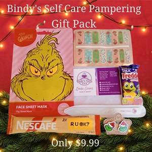 Bindy's Self Care Pampering Gift Pack Glitter me Grinch